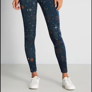 ModCloth Intergalactic Glow Ribbed Leggings